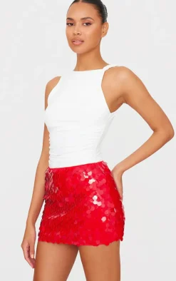 Disc Sequin Mini Skirt-PrettyLittleThing Online