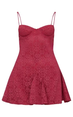 Lace Mini Shift Dress-PrettyLittleThing