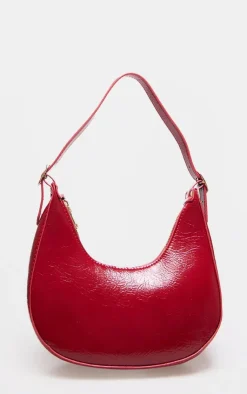 PrettyLittleThing Shoulder Bags*Pu Curved Shoulder Bag