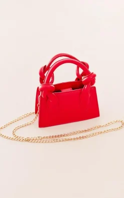 PrettyLittleThing Crossbody Bags*Pu Mini Knot Handle Grab Bag