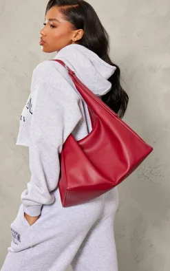 PrettyLittleThing Shoppers*PU Slouchy Oversized Tote Bag