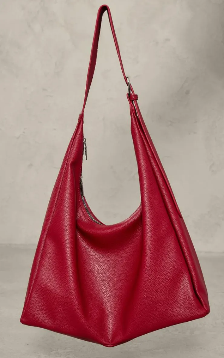 PrettyLittleThing Shoppers*PU Slouchy Oversized Tote Bag