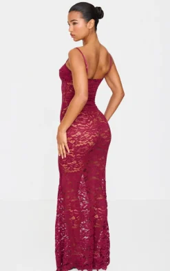 Sheer Lace Maxi Dress-PrettyLittleThing Hot