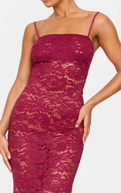 Sheer Lace Maxi Dress-PrettyLittleThing Hot