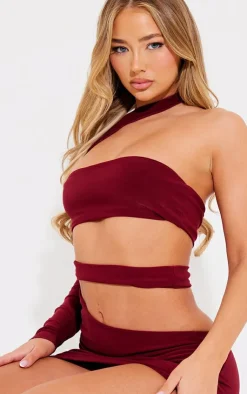Slinky One Shoulder Cut Out Mini Dress-PrettyLittleThing Hot