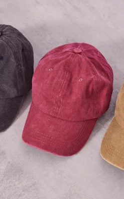 PrettyLittleThing Baseball Caps*Washed Denim Cap