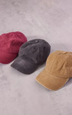 PrettyLittleThing Baseball Caps*Washed Denim Cap