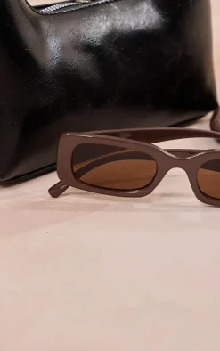 PrettyLittleThing Sunglasses*Arm Detail Rounded Rectangular Sunglasses
