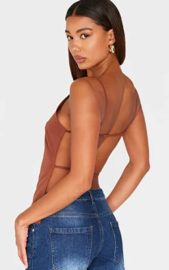PrettyLittleThing Sleeveless Tops*Backless Long Top