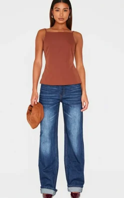 PrettyLittleThing Sleeveless Tops*Backless Long Top