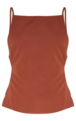 PrettyLittleThing Sleeveless Tops*Backless Long Top