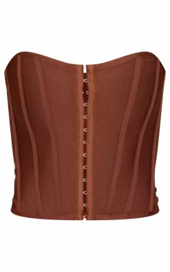 Bandage Hook And Eye Structured Corset-PrettyLittleThing Sale