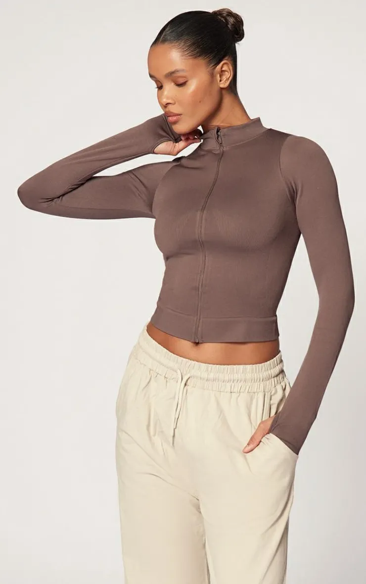 PrettyLittleThing Athletic Jackets*Basic Seamless Jacket