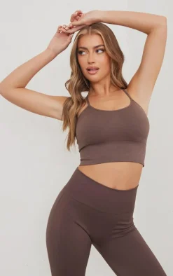 PrettyLittleThing Sports Bras*Basic Seamless Padded Sports Bra