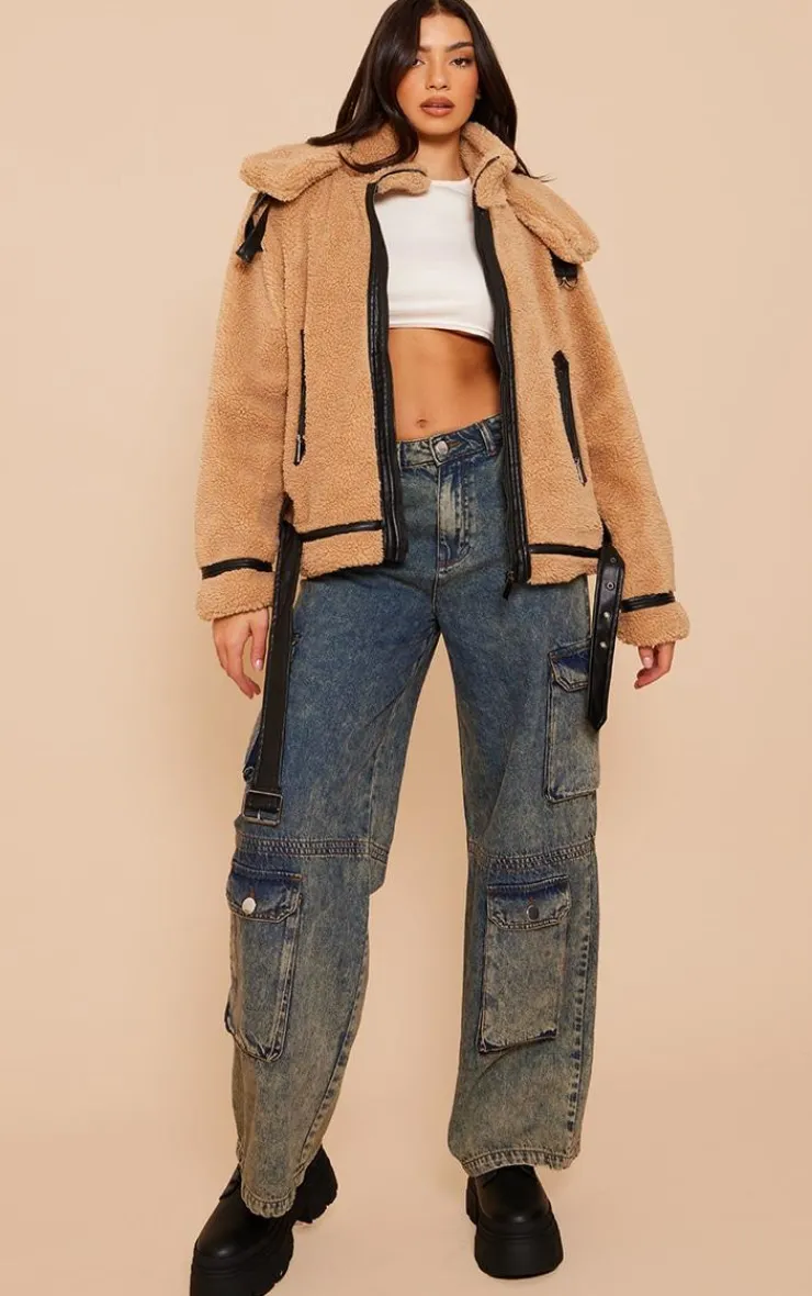 PrettyLittleThing Aviator Jackets*Borg Aviator Jacket