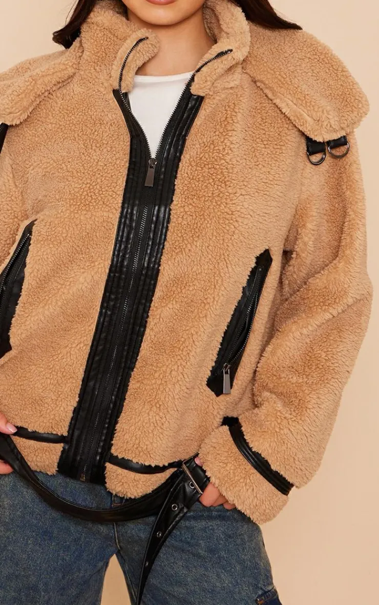 PrettyLittleThing Aviator Jackets*Borg Aviator Jacket