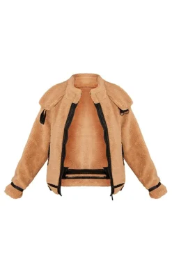PrettyLittleThing Aviator Jackets*Borg Aviator Jacket