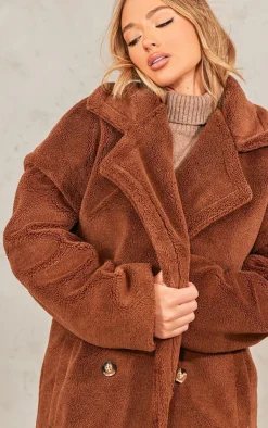 PrettyLittleThing Teddy Coats*Borg Teddy Bear Coat