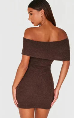 Brushed Rib Asymmetric Bodycon Dress-PrettyLittleThing Best