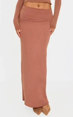PrettyLittleThing Snatched*Double Layer Contour Jersey Maxi Skirt