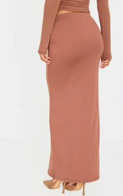PrettyLittleThing Snatched*Double Layer Contour Jersey Maxi Skirt
