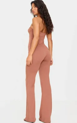 PrettyLittleThing Snatched*Double Layer Contour Jersey Twist Bandeau Jumpsuit