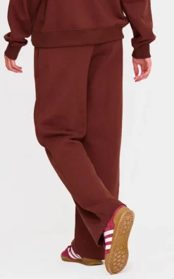 Best PrettyLittleThing Drawstring Wide Leg Sweatpants Chocolate