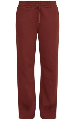 Best PrettyLittleThing Drawstring Wide Leg Sweatpants Chocolate