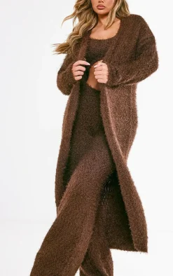 PrettyLittleThing Cardigans*Eyelash Bobble Knit Maxi Cardigan