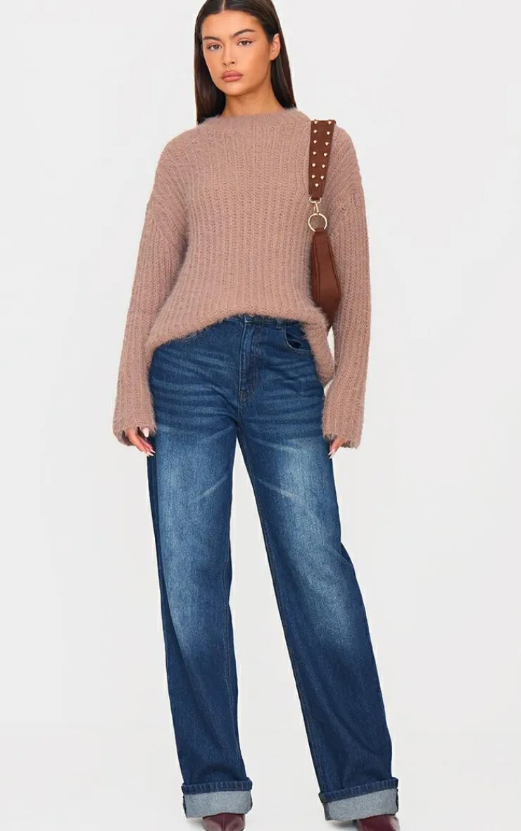 PrettyLittleThing Oversized Sweaters*Eyelash Knit Super Oversized Sweater