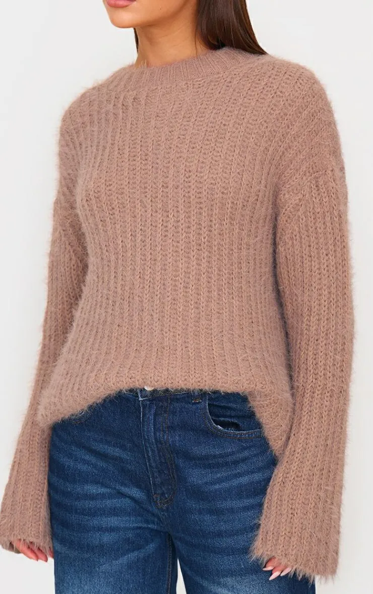 PrettyLittleThing Oversized Sweaters*Eyelash Knit Super Oversized Sweater