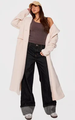 PrettyLittleThing Snatched*Chocolate Faded Snatched Rib Scoop Neck Vest Top
