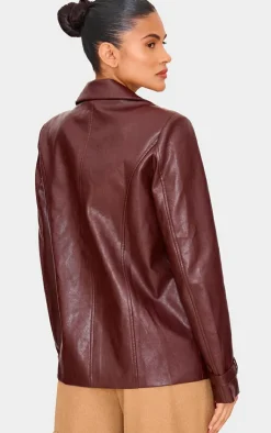 PrettyLittleThing Faux Leather Jackets*Faux Leather Blazer