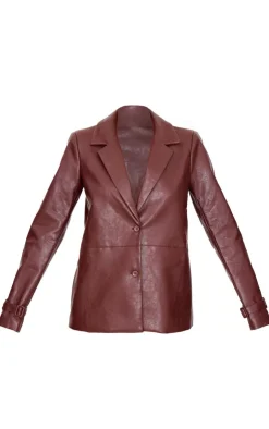 PrettyLittleThing Faux Leather Jackets*Faux Leather Blazer