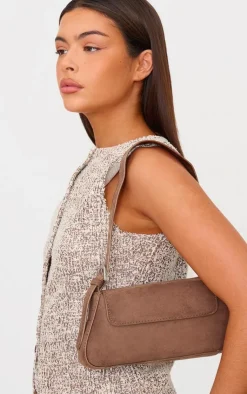 PrettyLittleThing Shoulder Bags*Faux Suede Trapeze Shoulder Bag