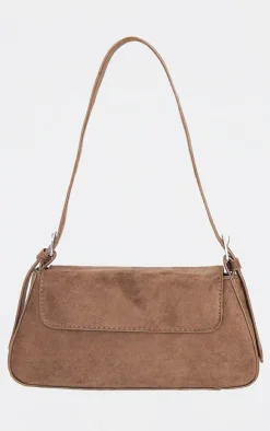 PrettyLittleThing Shoulder Bags*Faux Suede Trapeze Shoulder Bag