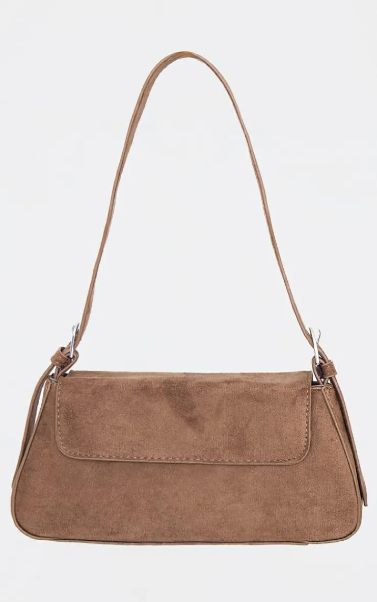 PrettyLittleThing Shoulder Bags*Faux Suede Trapeze Shoulder Bag