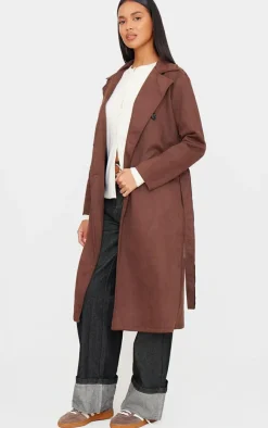 PrettyLittleThing Trench Coats*Faux Suede Trench Coat