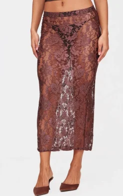 Lace Maxi Skirt-PrettyLittleThing Clearance