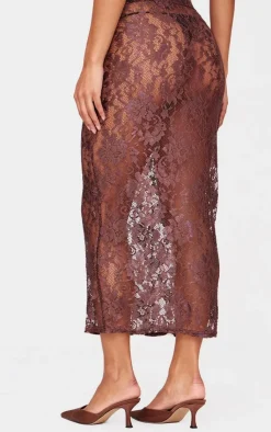 Lace Maxi Skirt-PrettyLittleThing Clearance