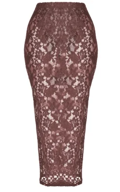 Lace Maxi Skirt-PrettyLittleThing Clearance