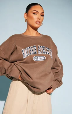 PrettyLittleThing Oversized Sweaters*Mayfair Athletics Oversized Sweatshirt