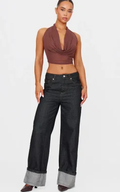 PrettyLittleThing Sleeveless Tops*Mesh Halter Neck Top