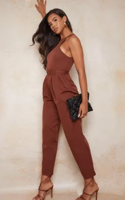 Racer Back Pocket Detail Jumpsuit-PrettyLittleThing Best
