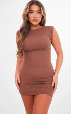 Rib Cap Sleeve Bodycon Dress-PrettyLittleThing