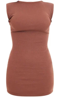 Rib Cap Sleeve Bodycon Dress-PrettyLittleThing