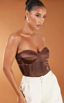 Satin Corset-PrettyLittleThing Sale