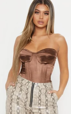 Satin Corset-PrettyLittleThing Sale