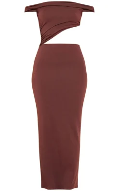 Soft Touch Bardot Cut Out Midaxi Dress-PrettyLittleThing Clearance