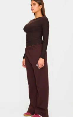 PrettyLittleThing Thanksgiving Outfits*Soft Touch Boatneck Long Sleeve Top